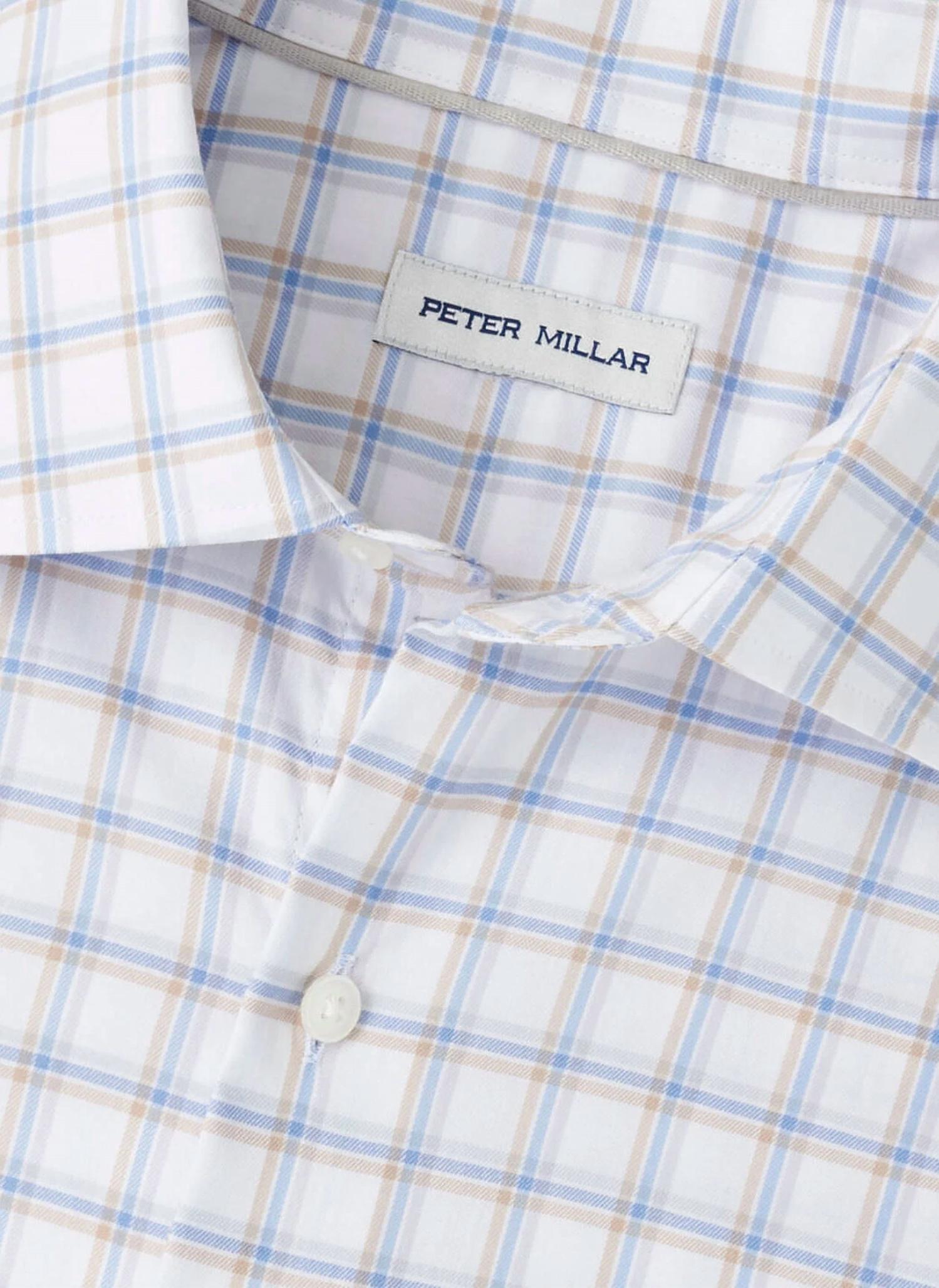 PETER MILLAR Lenox Crown Lite Cotton Stretch Shirt in white - men's shirt - alternate view