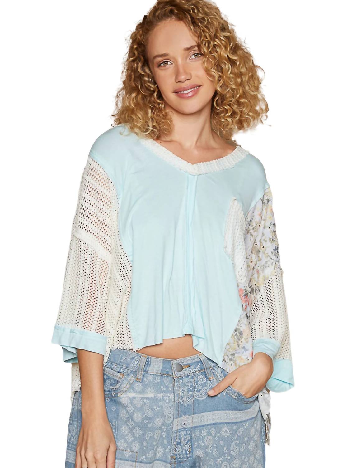 Pol - V Neck Top