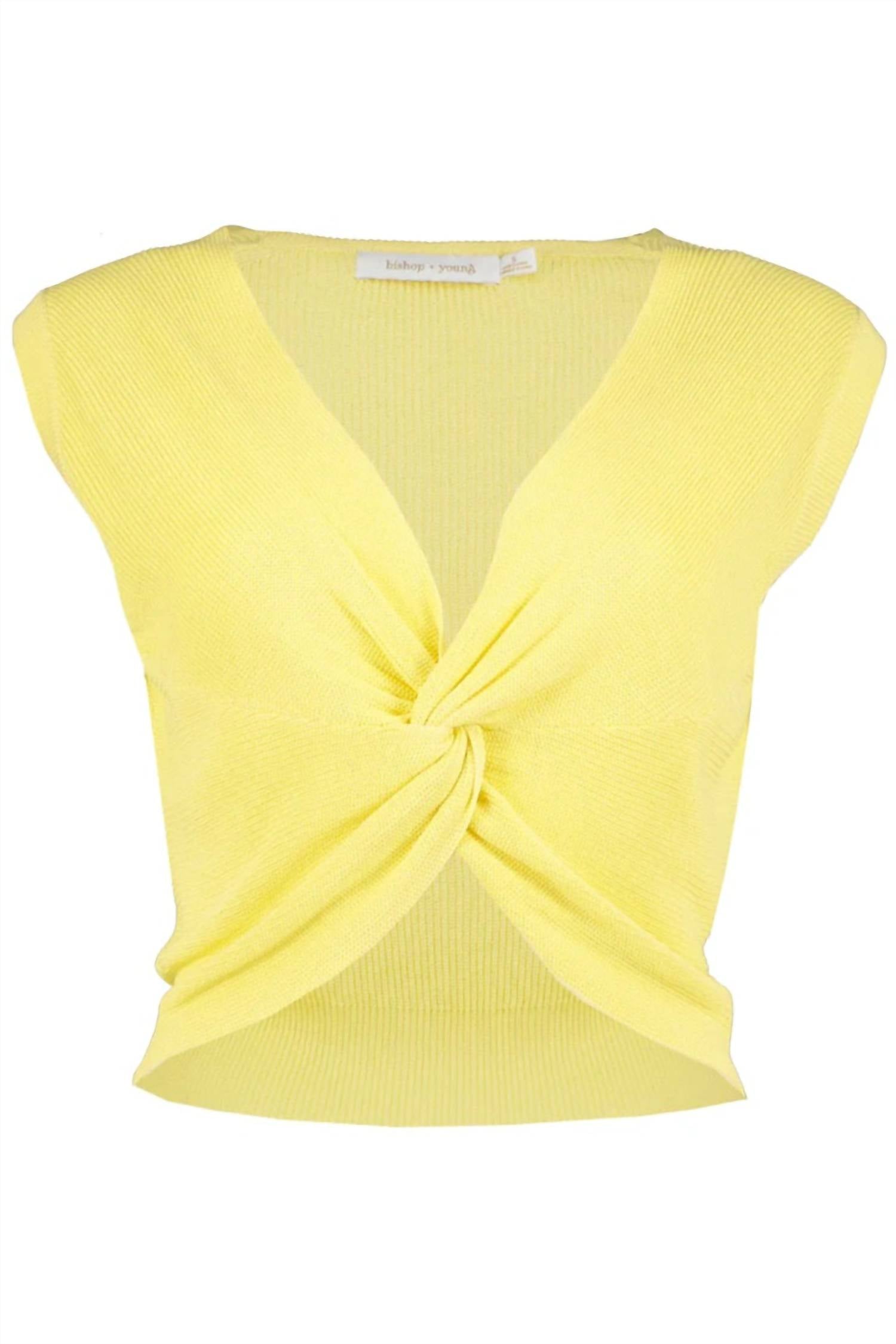 Bishop + Young - Lagos Twist Front Sweater