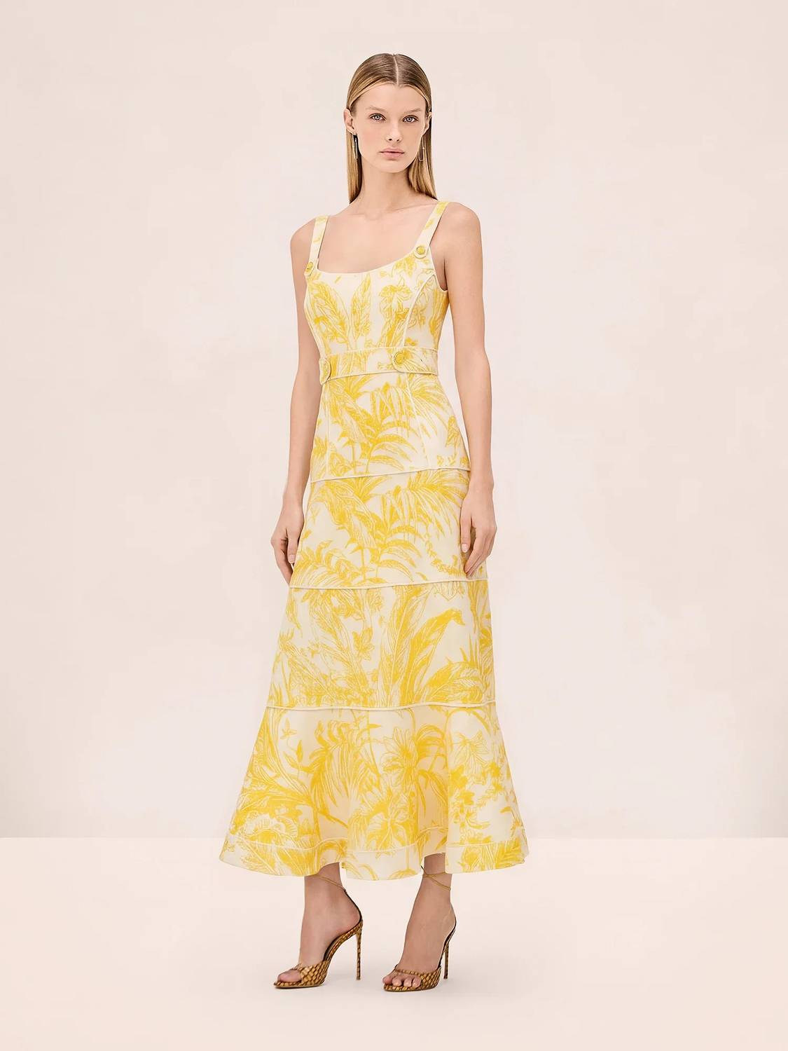 Alexis - Kayleen Paneled Midi Dress
