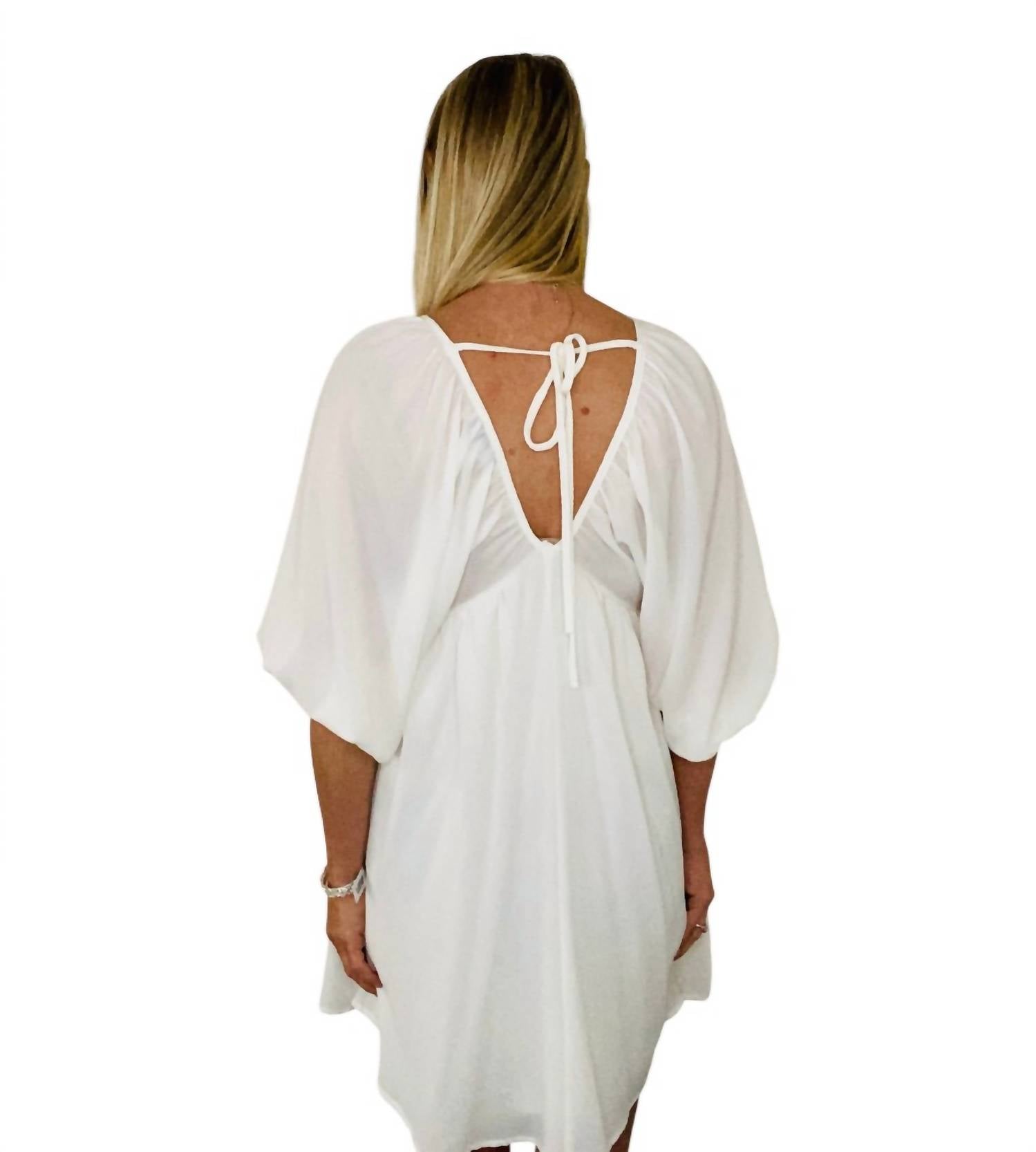 She + Sky - Calli Shirred Woven Dress