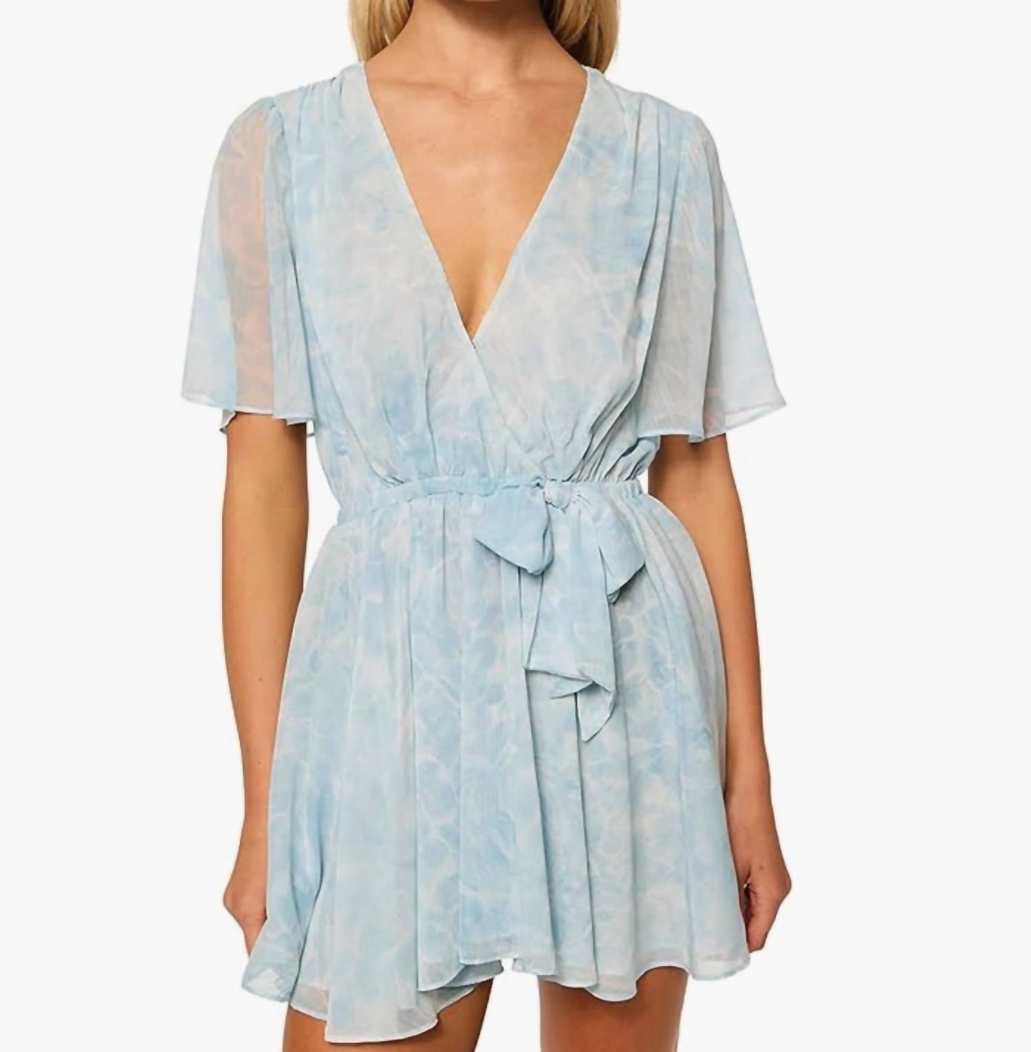 Misa Los Angeles Kaila Dress in aqua blue - women's dress