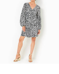 Lilly Pulitzer Cleme Silk Dress in coconut 1 - women's dress - alternate view
