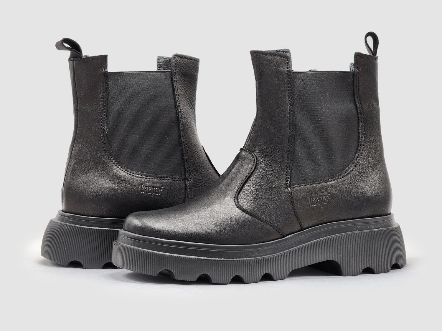 Kcr Group - Women's Modern Insulated Zip-up Chelsea Leather Boots