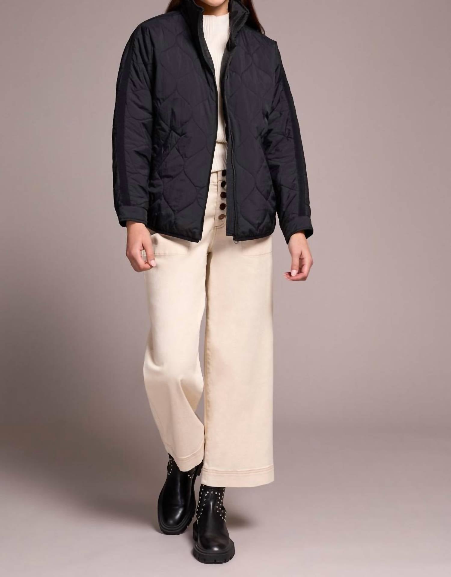 Tribal - Zip Front Quilted Jacket - Plus