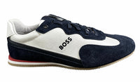 Hugo Boss Men's Rusham Low Sneakers in open white - men's sneaker