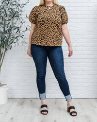 Hailey & Co - Spotted Animal Print Blouse