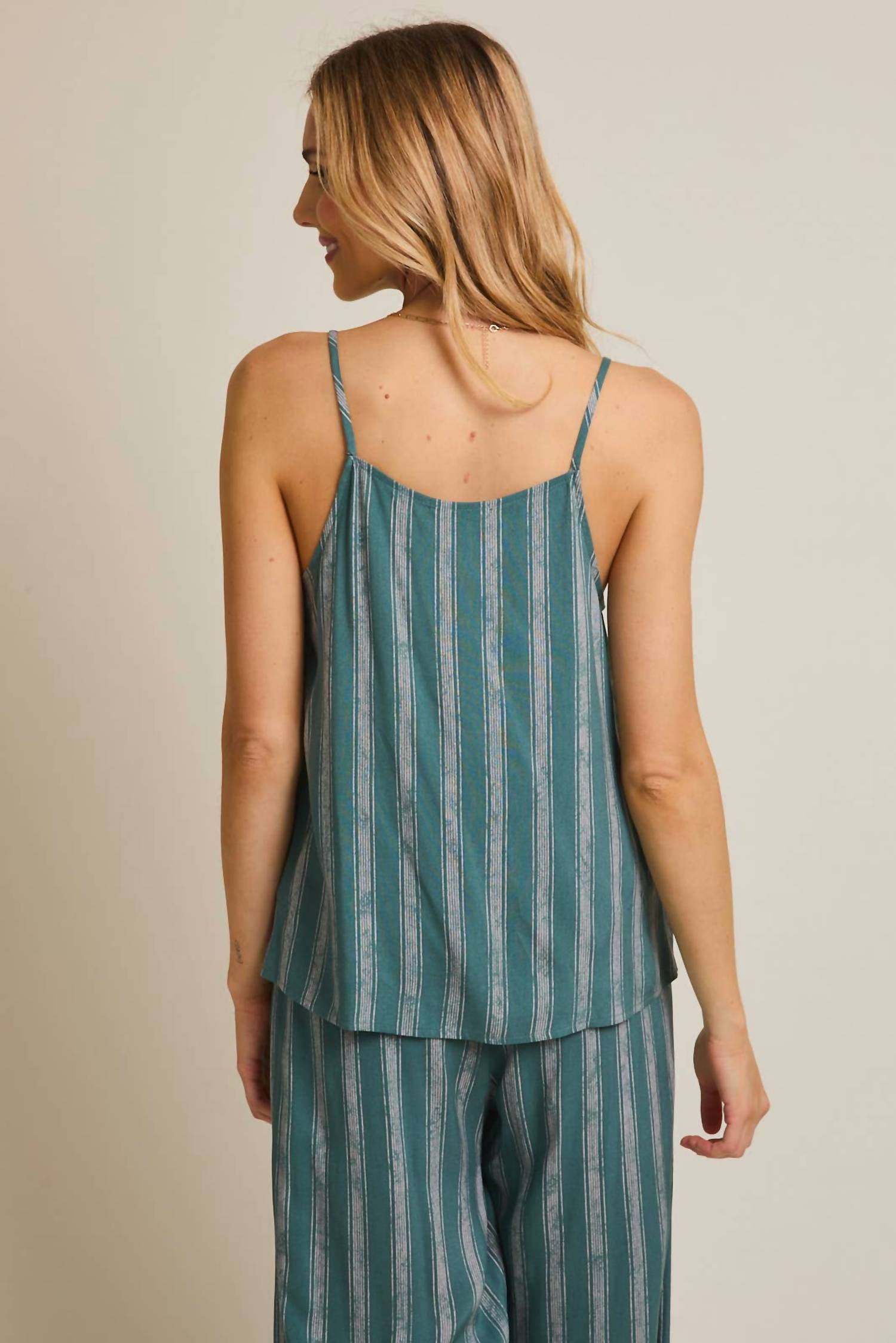 Gilli - Danielle Striped Spaghetti Strap Top