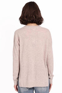 Minnie Rose - Long And Lean V-neck Sweater