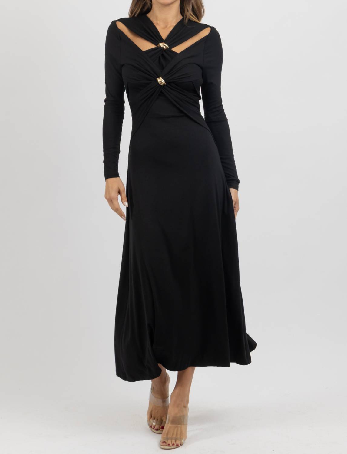 Ina Fashion - Zaire Long Sleeve Maxi Dress