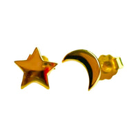 Jack And Jewelz - Celestial Moon And Star Earrings