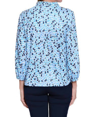 Multiples - Ruffle V-neck Knit Top