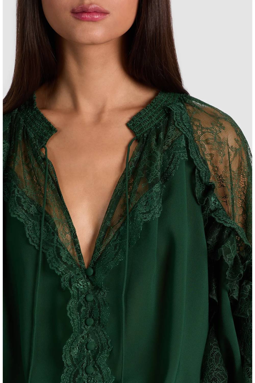 Alice + Olivia - Aleena Lace Blouse