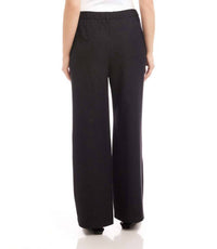 Karen Kane Rhinestone Embellished Wide-leg Trousers - Petite in black - women's pants - detail view