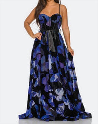 Banjul - Floral Sweetheart Neckline Maxi Dress