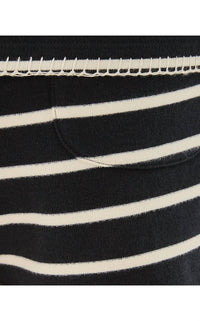 Lilly Pulitzer Aubra Mid Rise Terry Shorts in noir legacy stripe - women's shorts - view 5