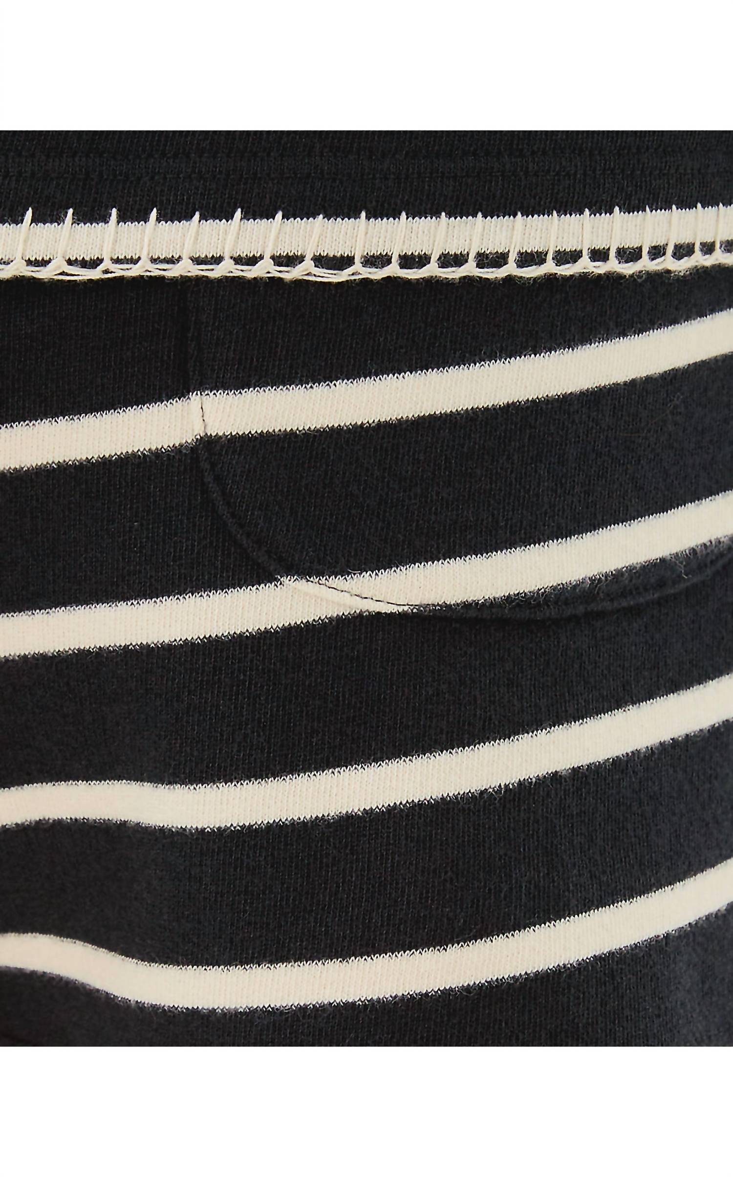 Lilly Pulitzer Aubra Mid Rise Terry Shorts in noir legacy stripe - women's shorts - view 5