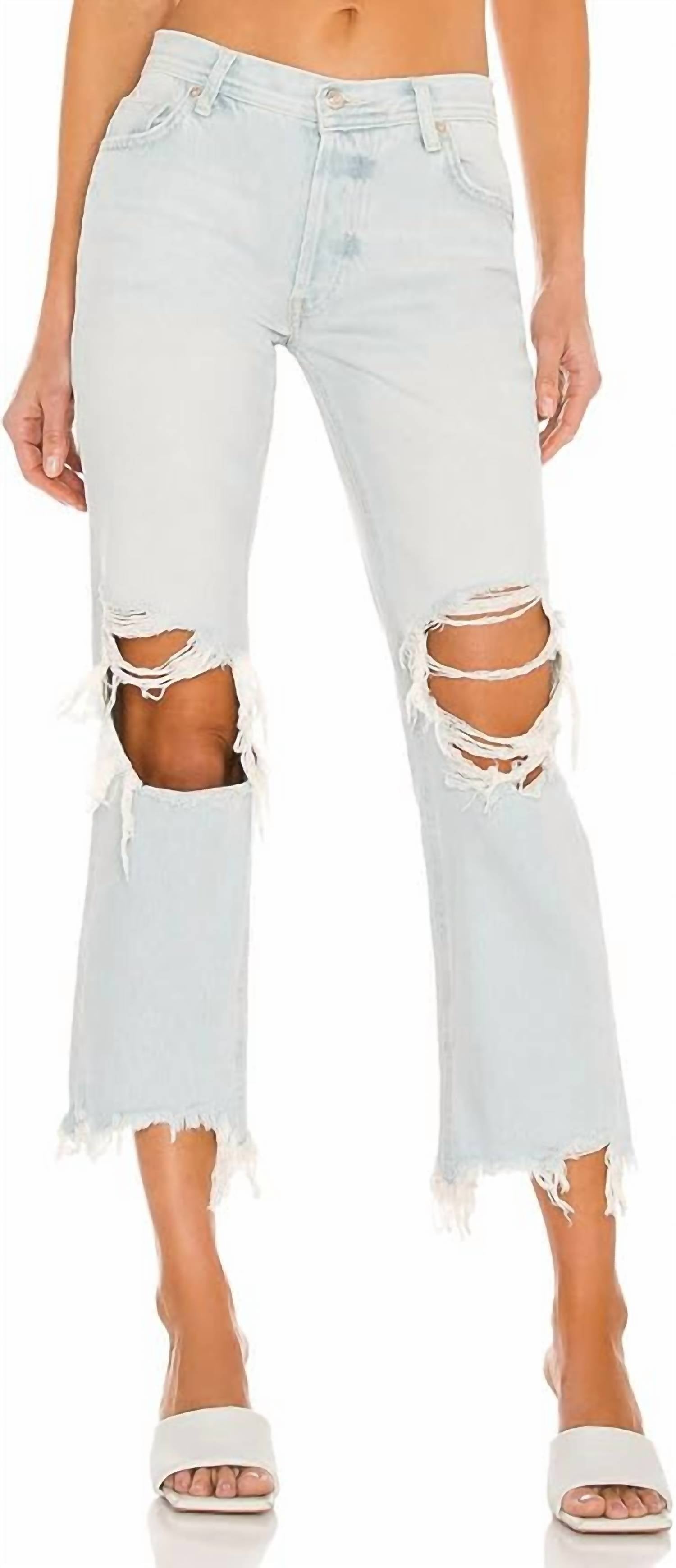 Free People - Maggie Mid-Rise Straight Jeans