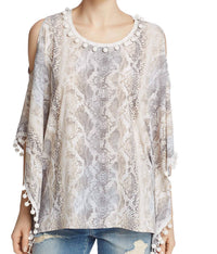T Tahari - Women's Valerie Cold-shoulder Blouse