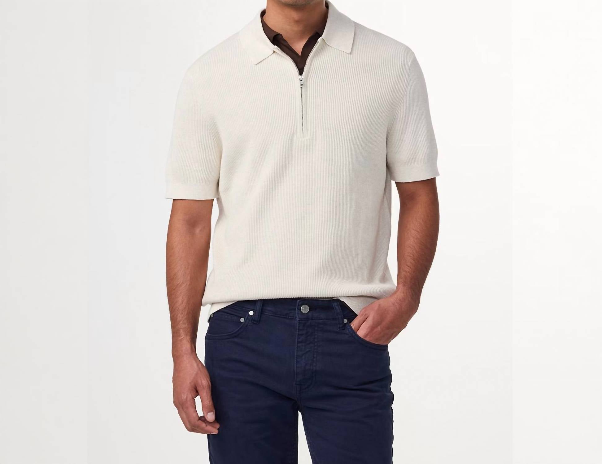 Nn07 - Hansie Short Sleeve Zip Shirt
