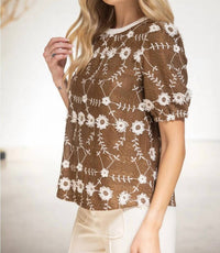 Coquette - Lillian Embroidered Top