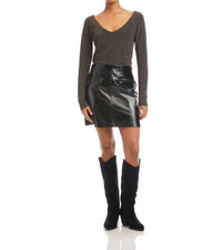 Fifteen Twenty - Britney Patent Faux Leather Skirt