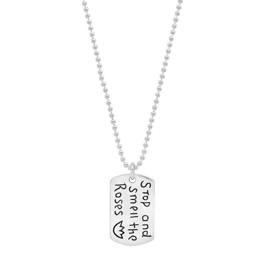Jessica Elliot - Women's Sterling "Resolutions we can all keep" Dogtags Max Necklace
