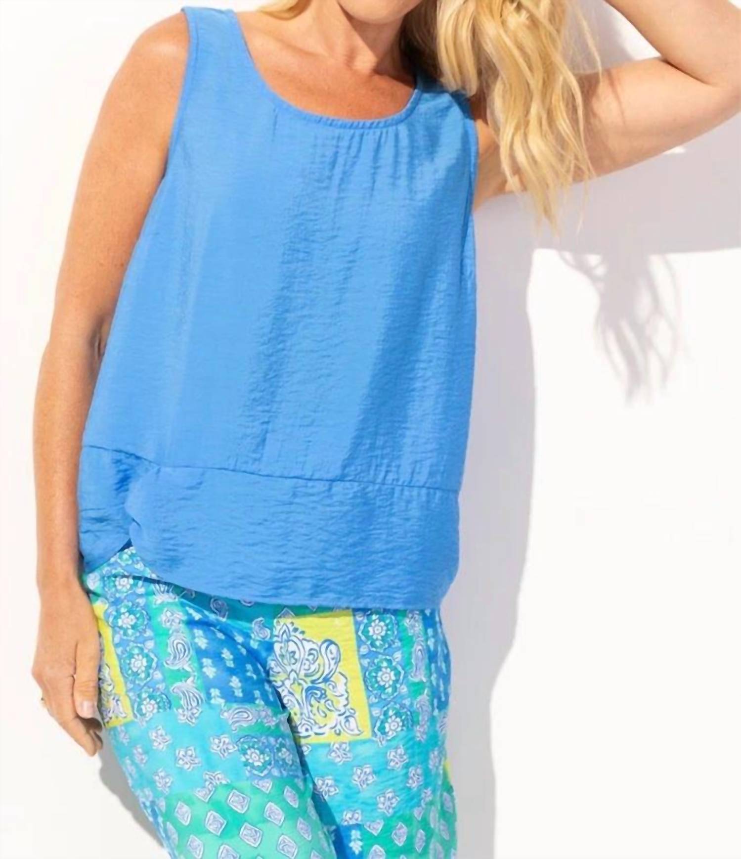 Escape Regatta Rayon Tank Top in riviera - women's tank top