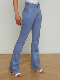 L'Agence - Ruth Coated Straight-leg Jean