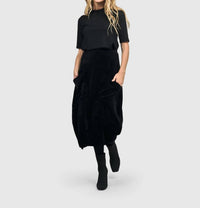 Alembika - Licorice Velvet Skirt