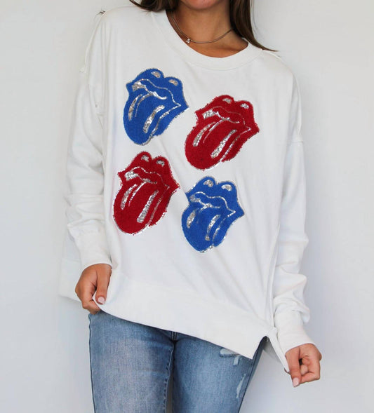 Fantastic Fawn - Sequin Kiss Patch Pullover