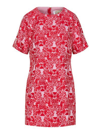 Emily Mccarthy - Emily McCarthy Royal Shift Dress-Cheeky Cheetah
