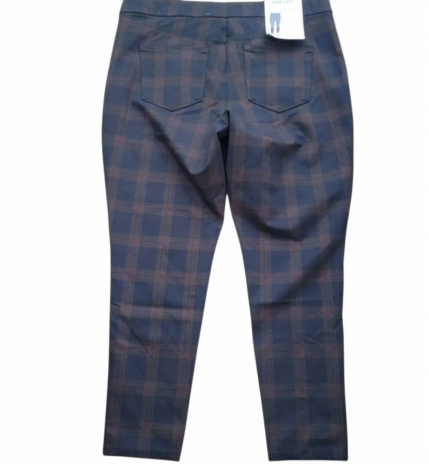 Nine West - Heidi Skinny Plaid Pull-on Pants
