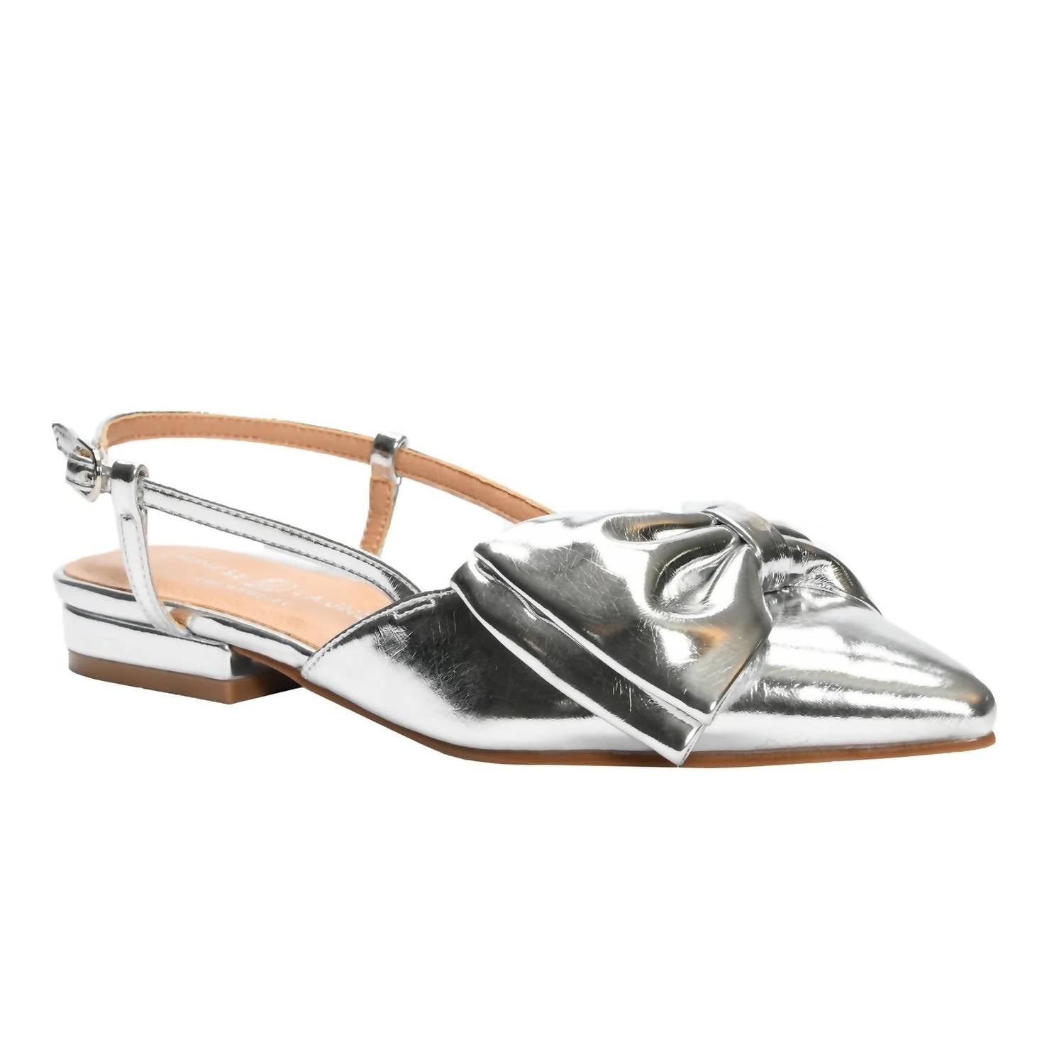 CHINESE LAUNDRY Women's Harmony Bow Slingback Shoe in silver - women's sneaker