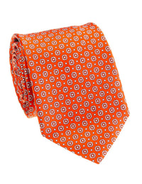 Pacific Silk - Satin Mini Floral Print Tie