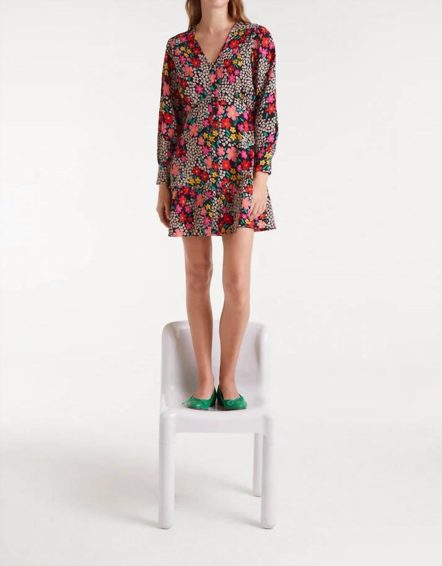 Compania Fantastica - Garden Print Mini Dress