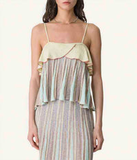 Forte Forte - “les Folies” Jacquard Ruffle Top