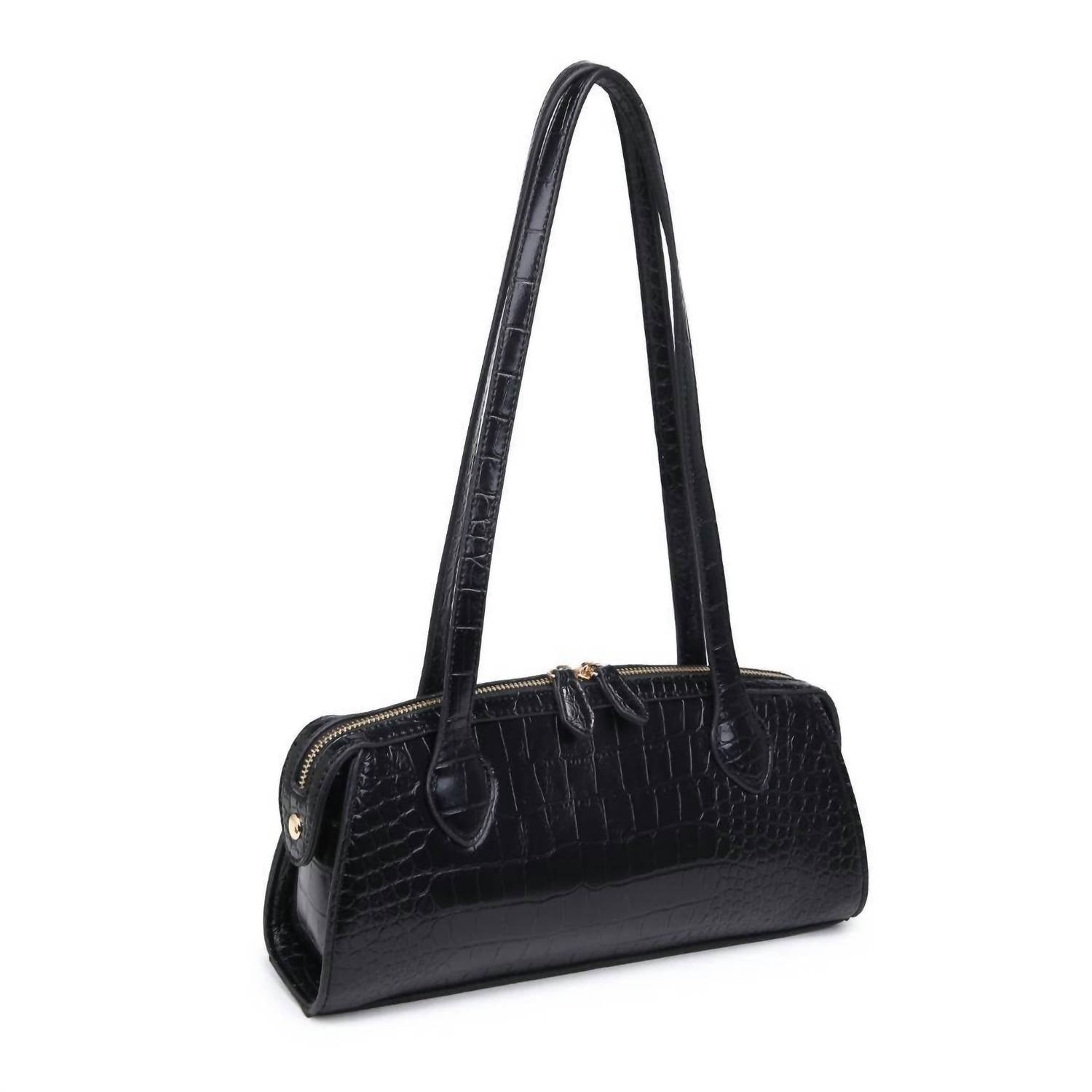 Urban Expressions - Women's Nessa Croc Print Shoulder Bag