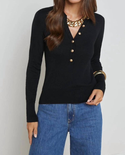 L'Agence - Sterling Collared Sweater