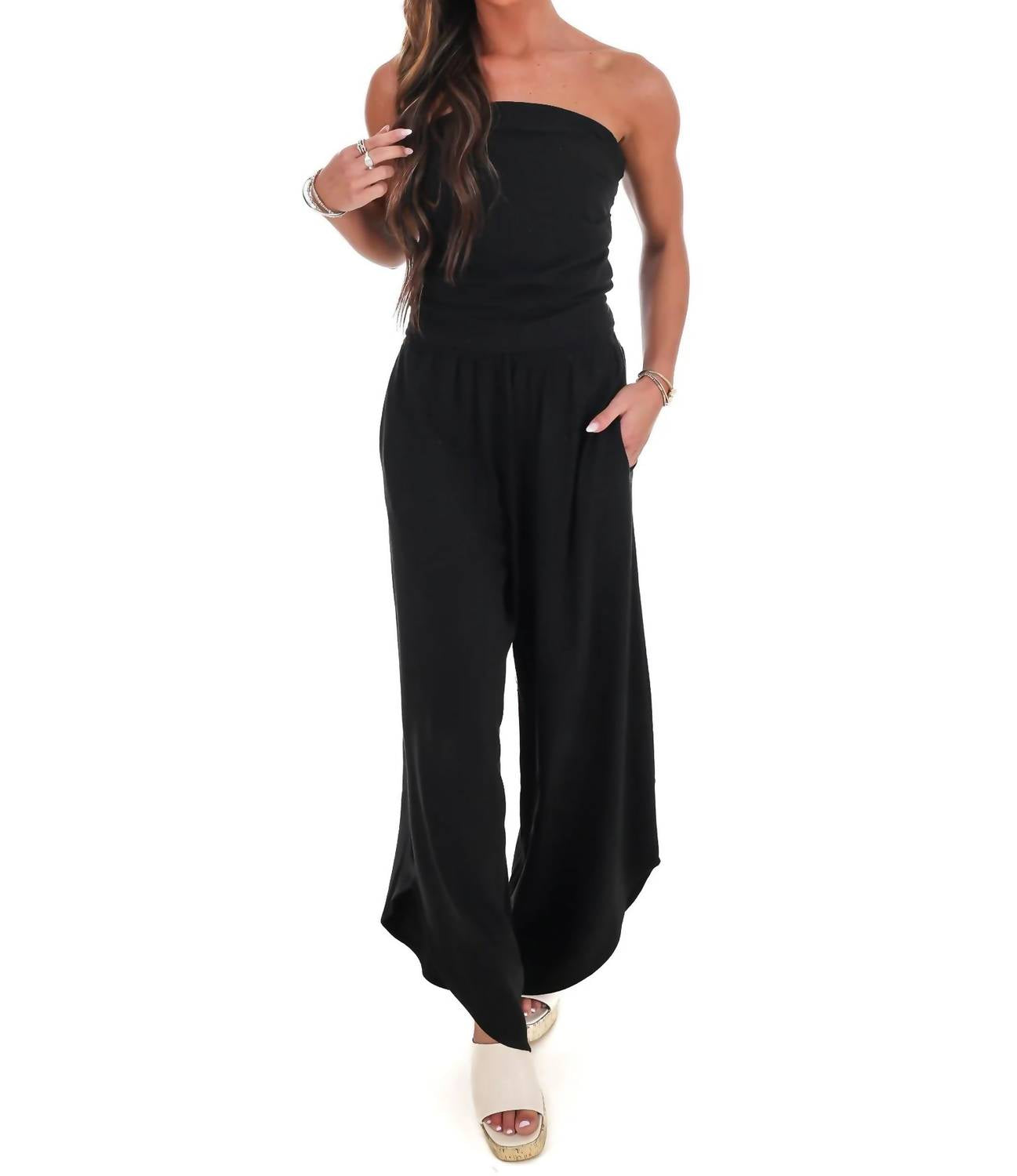 Wasabi + Mint - Women's Sandy Shores Linen Tube Top