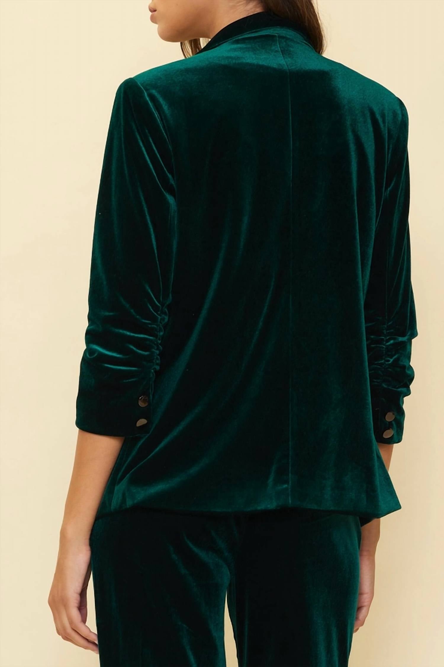 Skies Are Blue - Velvet Blazer
