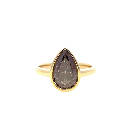 Aamiaa - Women's Pear Shape Lab Grown Diamond Ring