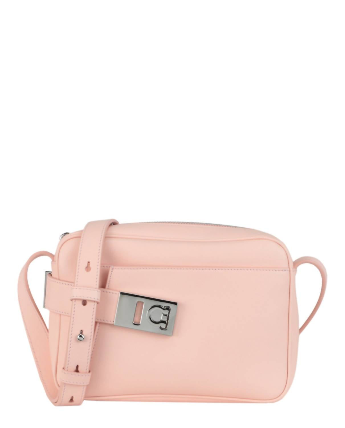 Salvatore Ferragamo Women's Small Archive Camera Case Crossbody Bag in light pink - women's bag