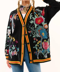 Aratta - Hermione French Terry Floral Cardigan