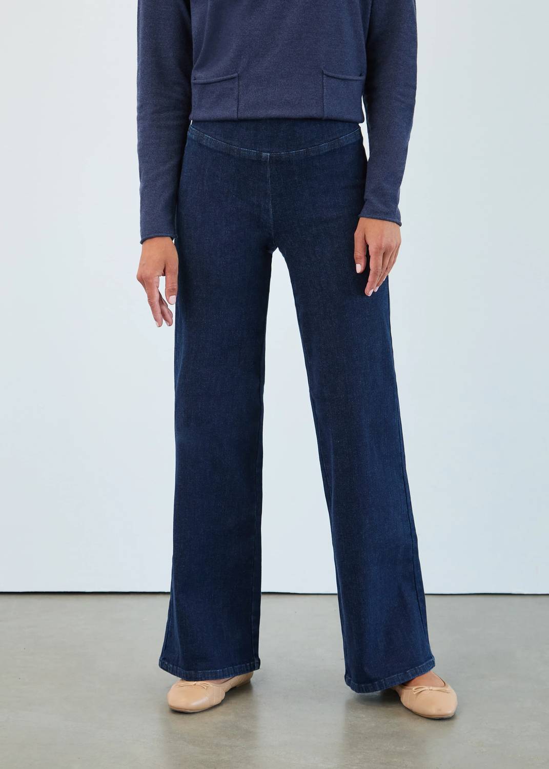Fdj - Pull On Wide Leg Pants