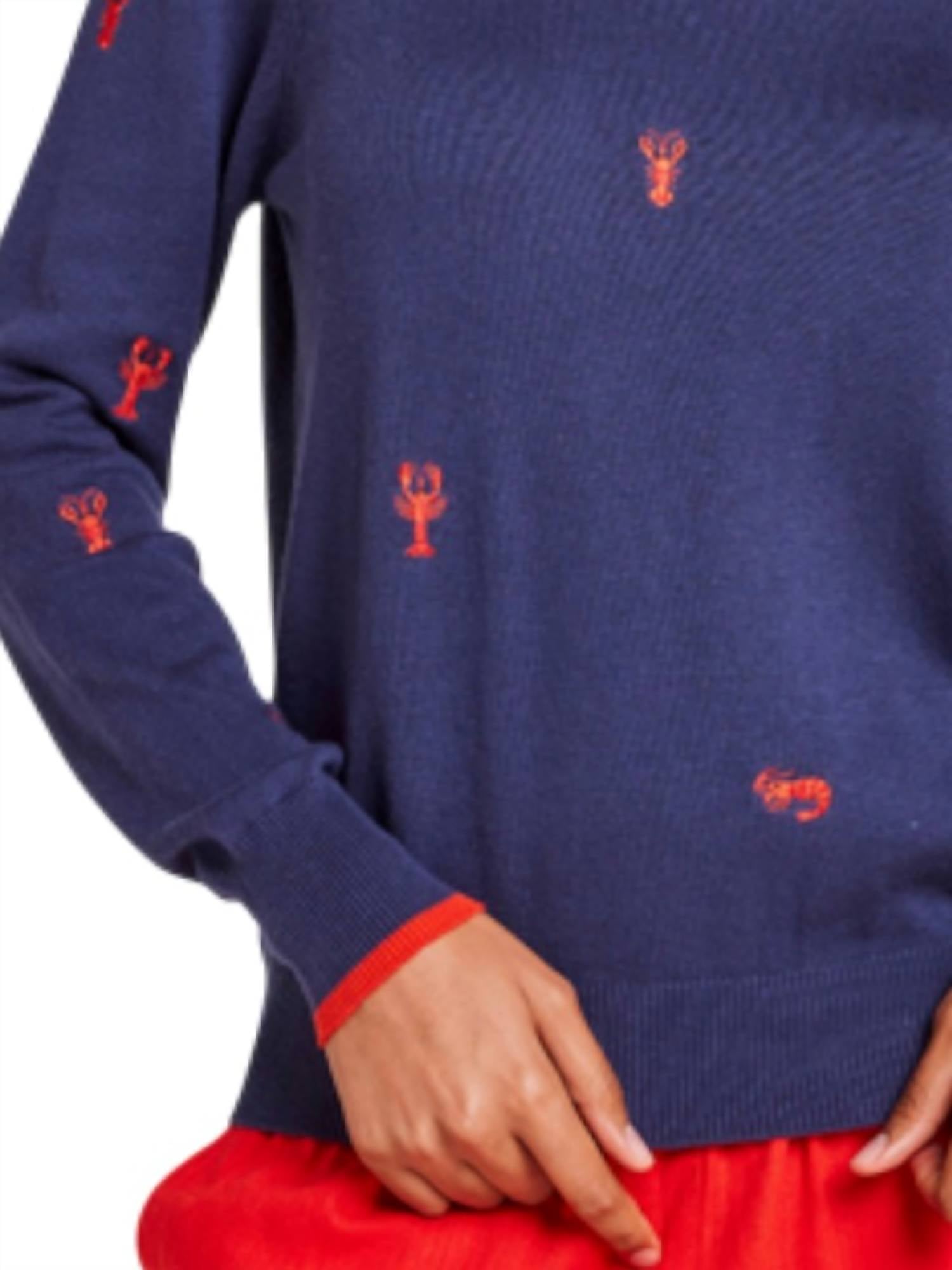 Brodie Cashmere - Lobster Crew Sweater