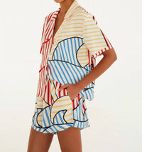 Farm Rio - Lightweight Tie Detail Blouse
