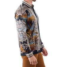 Barabas - Rage Look Rhinestone Long Sleeve Shirt