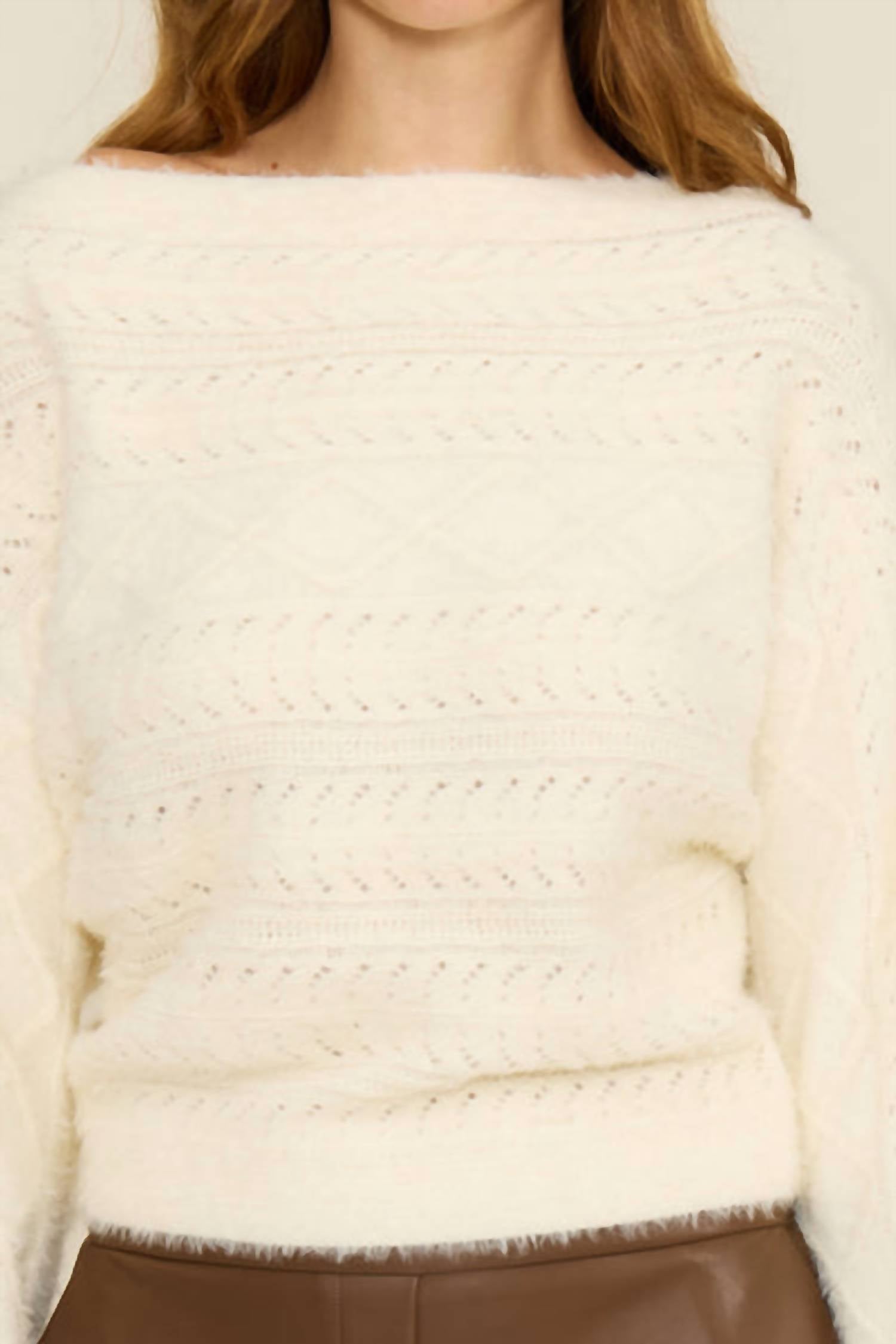 Lucy Paris - Carol Cable Knit Sweater
