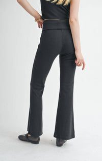 Sage The Label - Good For Her Folded Waist Flare Pants